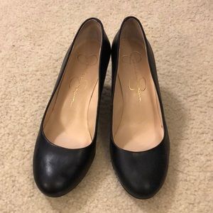 Jessica Simpson Black Wedges, Size 8
